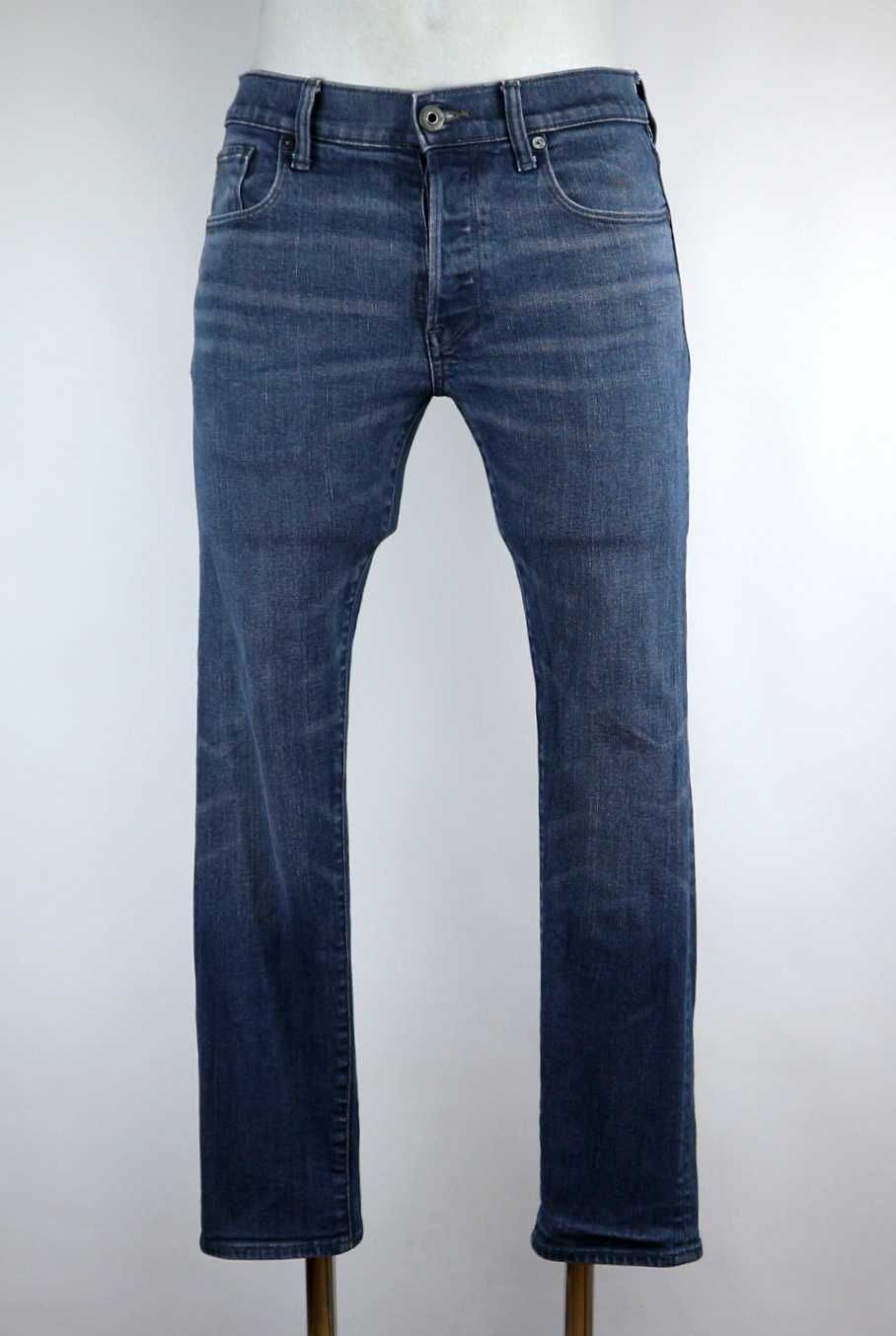 G-Star Raw 3301 Slim spodnie jeansy W31 L30 pas 2 x 41/43 cm