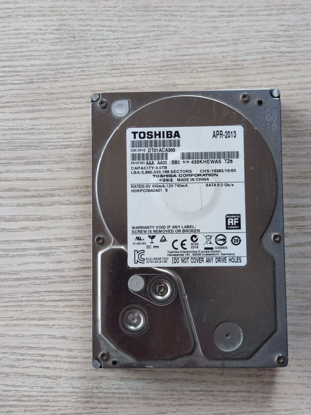 Жёсткий диск, HDD Hitachi, Toshiba 3Tb