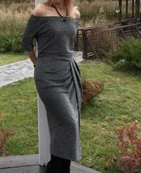 Платье люрекс-серебро 44-46размер.