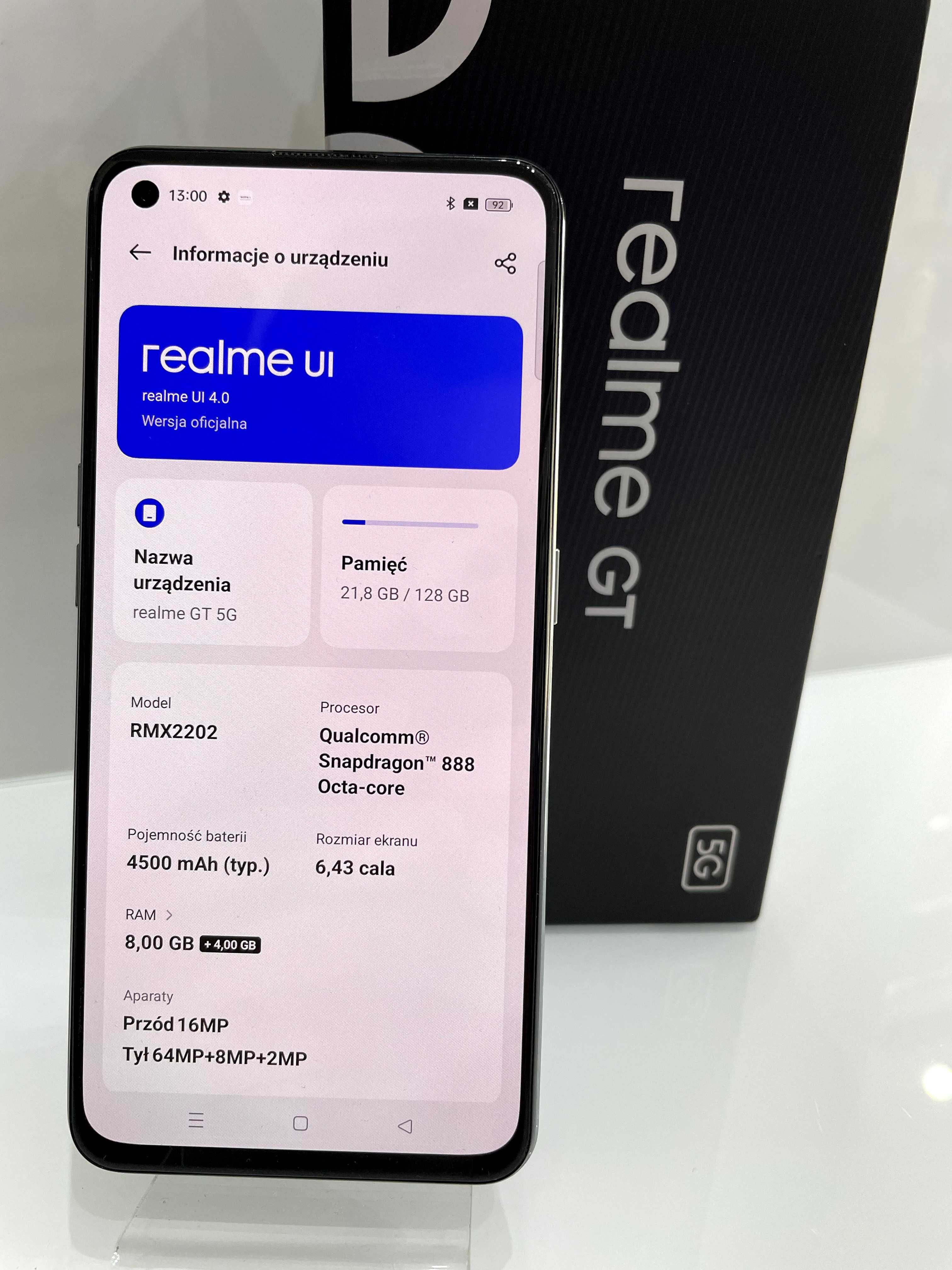 Realme GT 5G 8/128GB Dashing Blue GW3 RMX2202