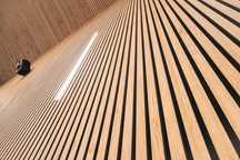 Lamele ścienne na płycie - Panel lamelowy - Naturalne drewno - Nie MDF