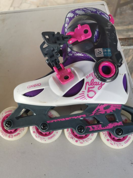 Patins em linha 28-30 com capacete