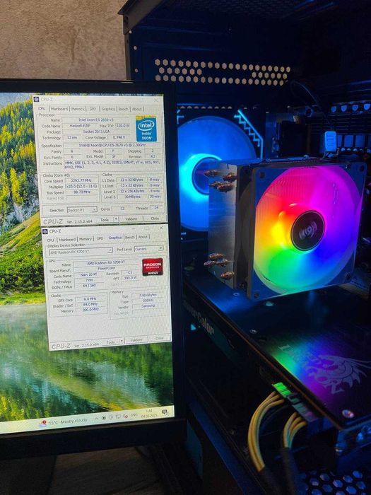 Игровой ПК компютер RX 5700 XT 8GB Стационарный блок Системник 24 ядра