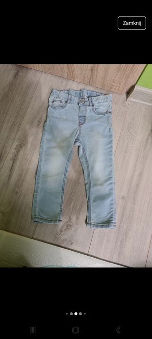 3pary spodni jeansowych dla Dziewczynki , rozmiar 86 ;)