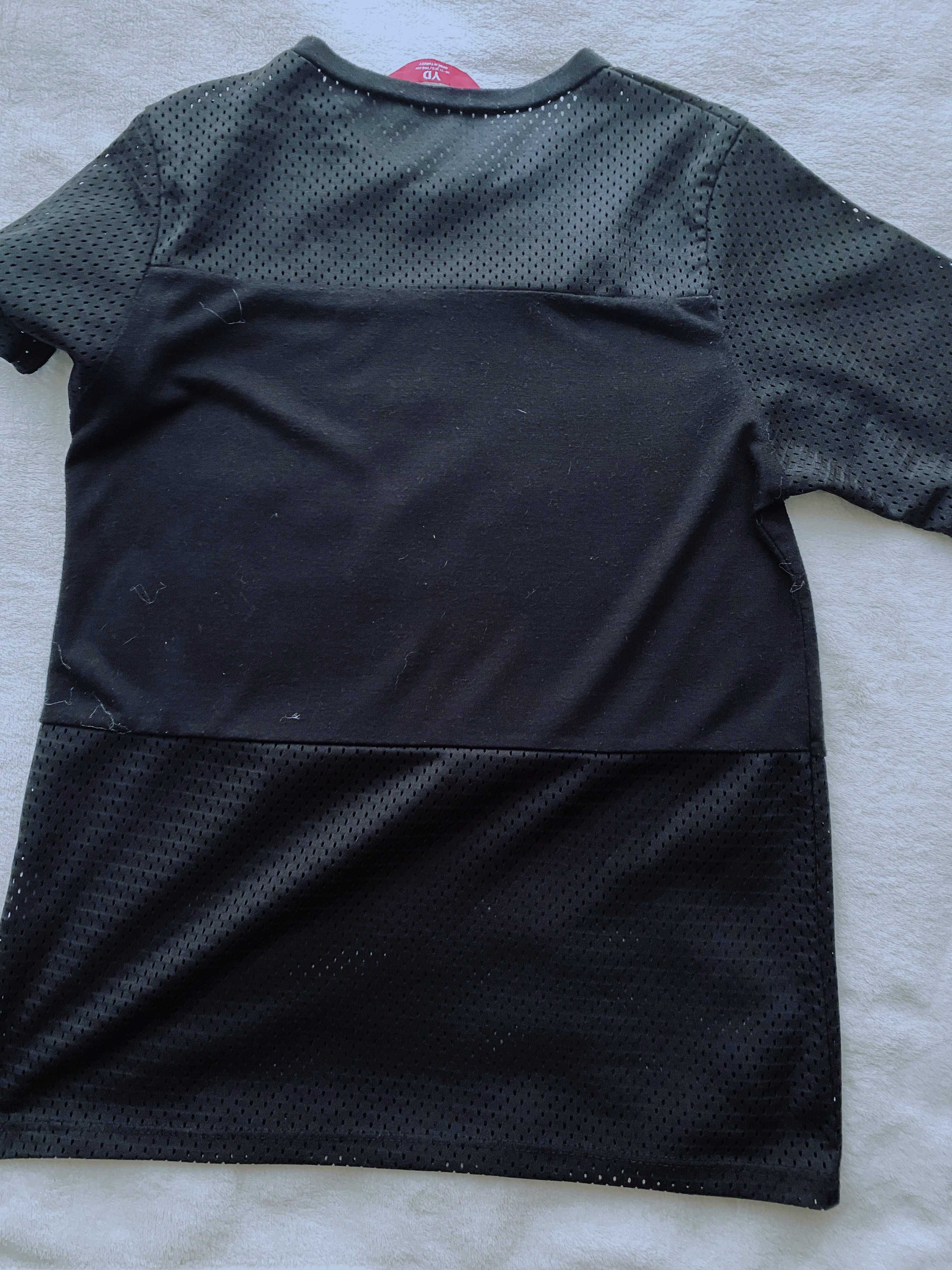 Fantastyczny czarny t-shirt koszulka dziewczęca - rozm. 146