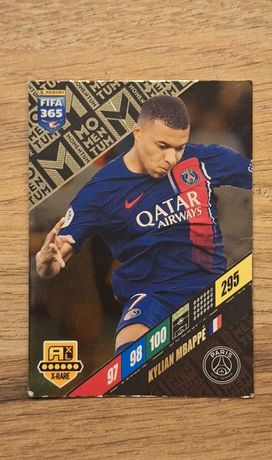 Kylian Mbappe Karta Fifa 365 Adrenalyn 2024 -  Card X-rare Momentum
