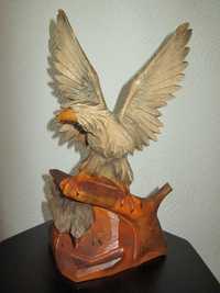 Статуэтка Орел из натурального дерева времен СССР