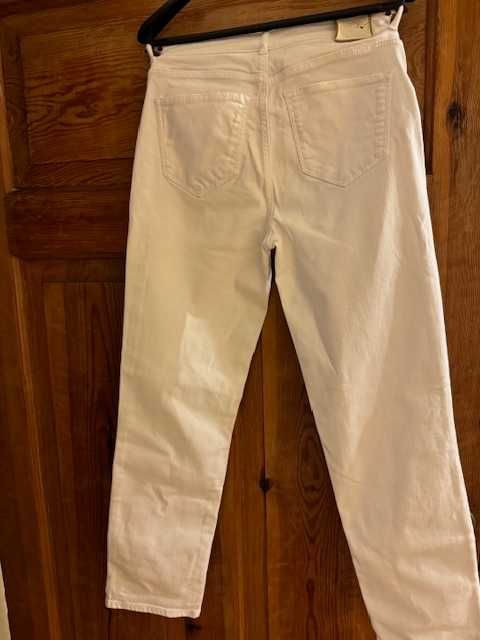 Massimo Dutti jeansy damskie 34 białe spodnie XS