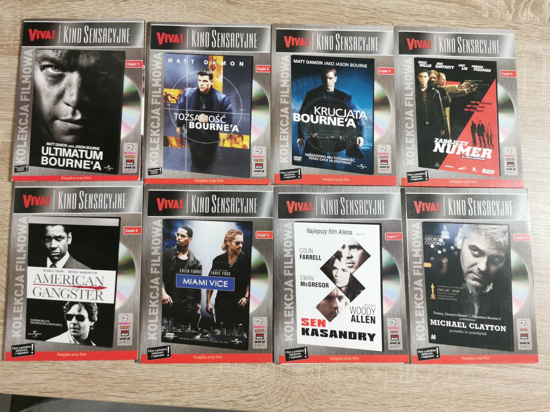 Kolekcja 8 filmów DVD
