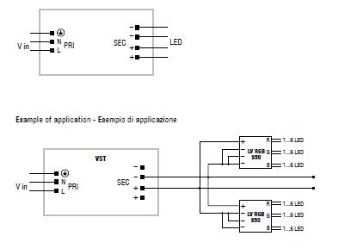 Блок Живлення Драйвер для LED-лент TCI DC 70W/24V VST Італія ОРИГІНАЛ