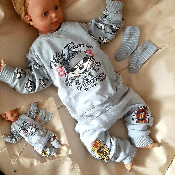 Zestaw roz 86/92 20 sztuk mega paka komplet dla chłopca wyprawka dres