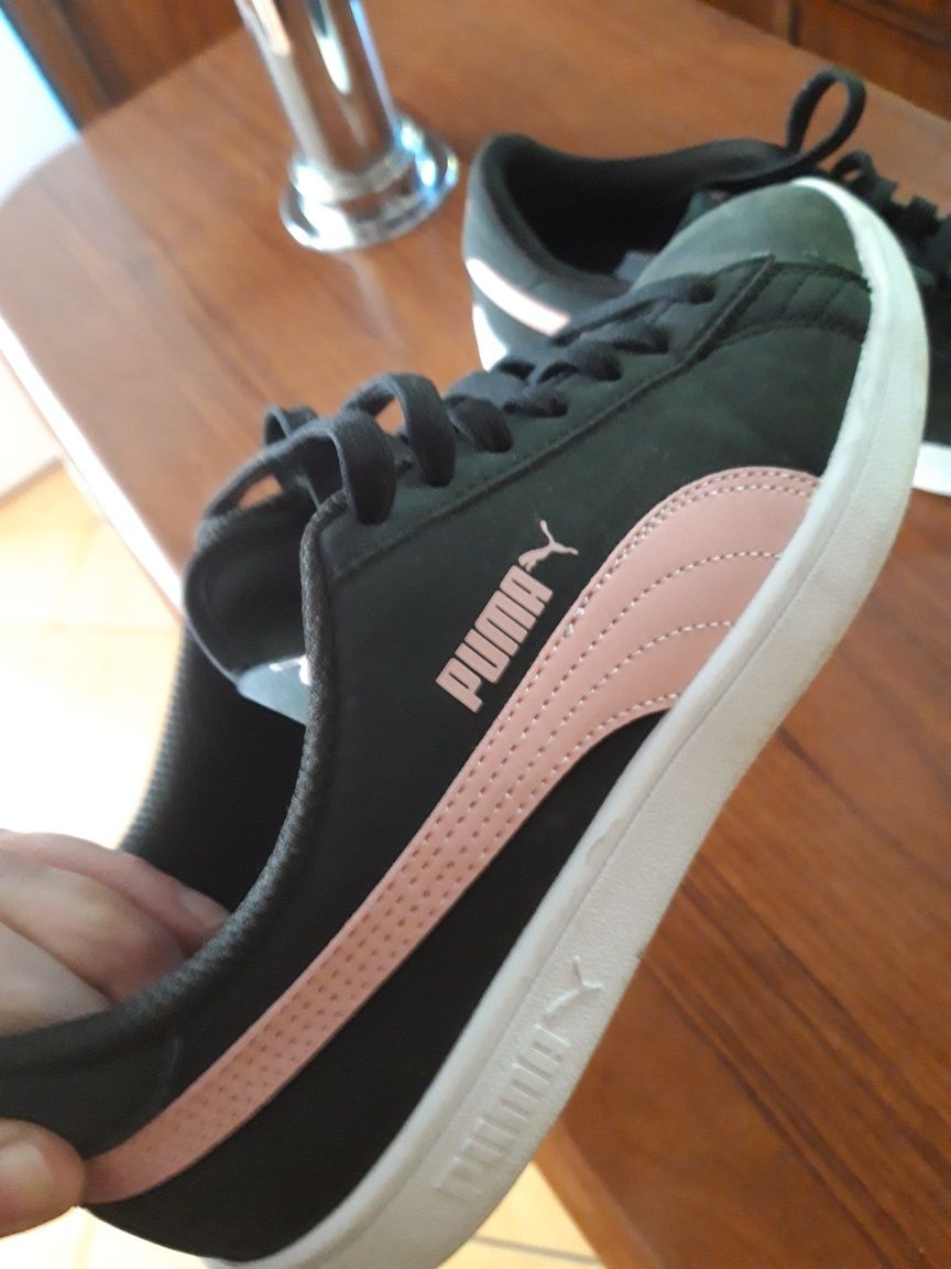 Czarne buty sportowe sneakersy rozmiar 40, wkładka 25,50cm Puma