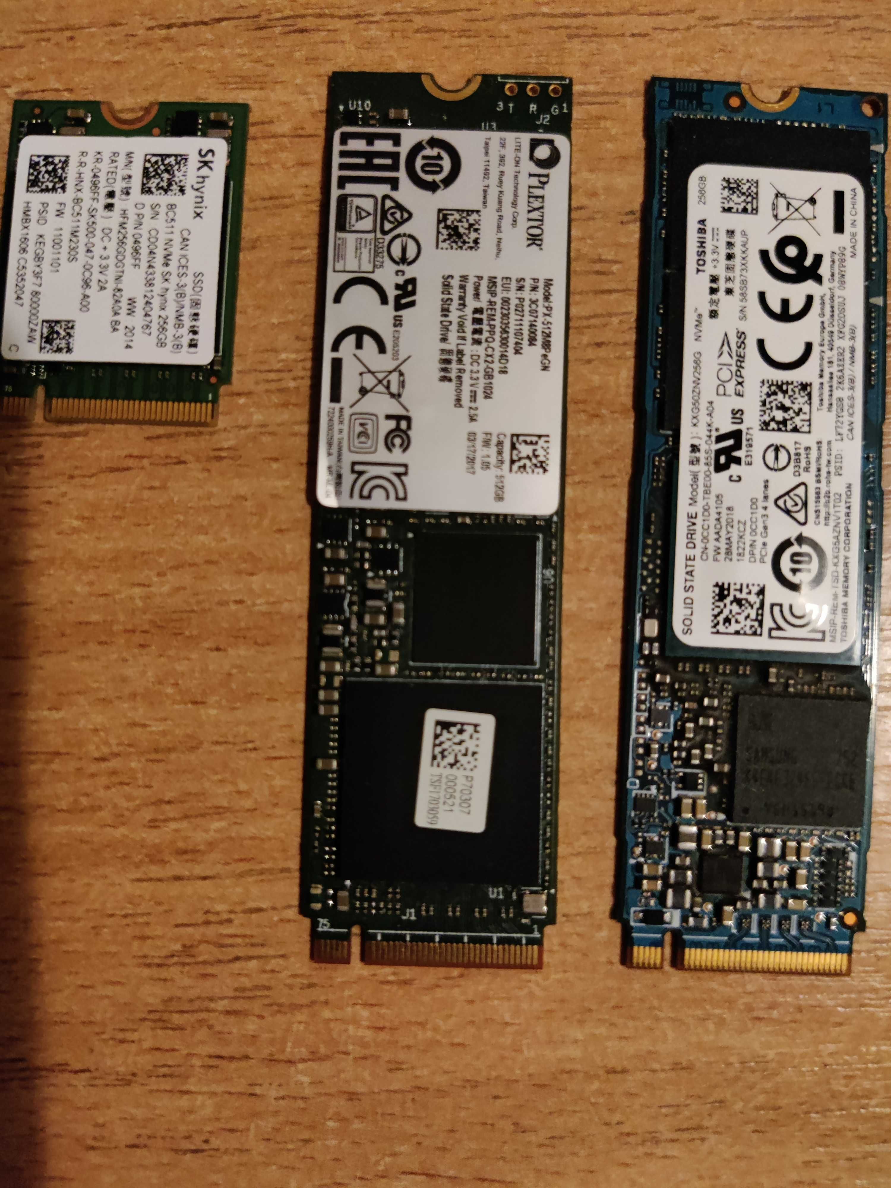 SSD M.2 2280(Toshiba)/2230(Hynix)256Gb/2280(Plextor)512Gb (ноутбук/пк)