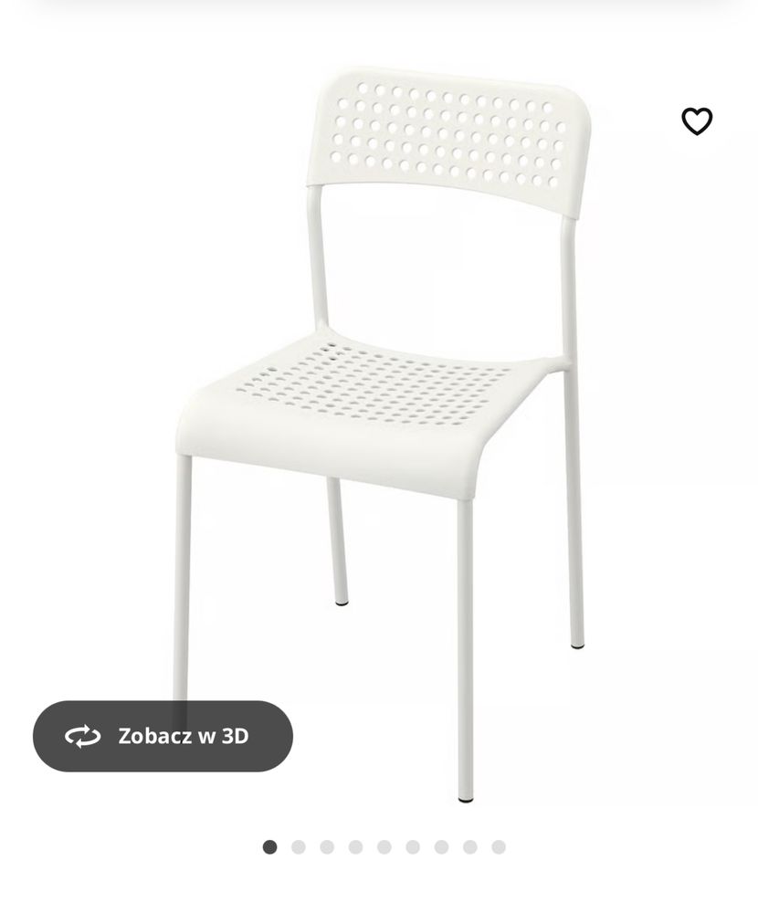 Krzesła biale IKEA