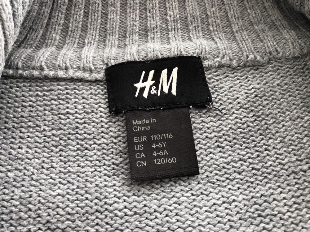 Sweterek chłopięcy H&M rozm. 110-116