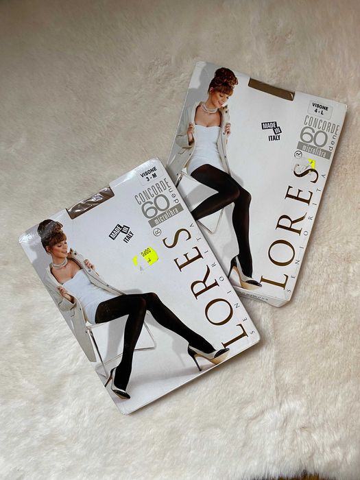 Rajstopy damskie beżowe visone 60 den microfibra  3-M  Lores nowe