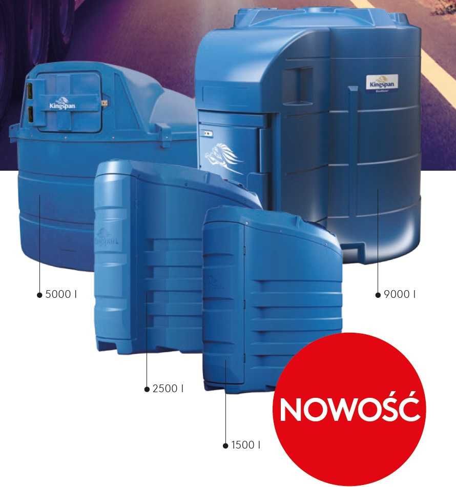 Kingspan Bluemaster® eco – dwupłaszczowy zbiornik do Adblue 2500L