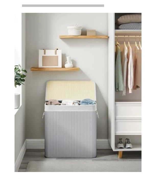 kosz na pranie , szary