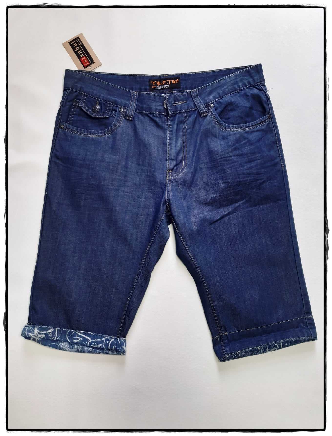 Męskie/chłopięce spodenki jeansowe Rozm 29