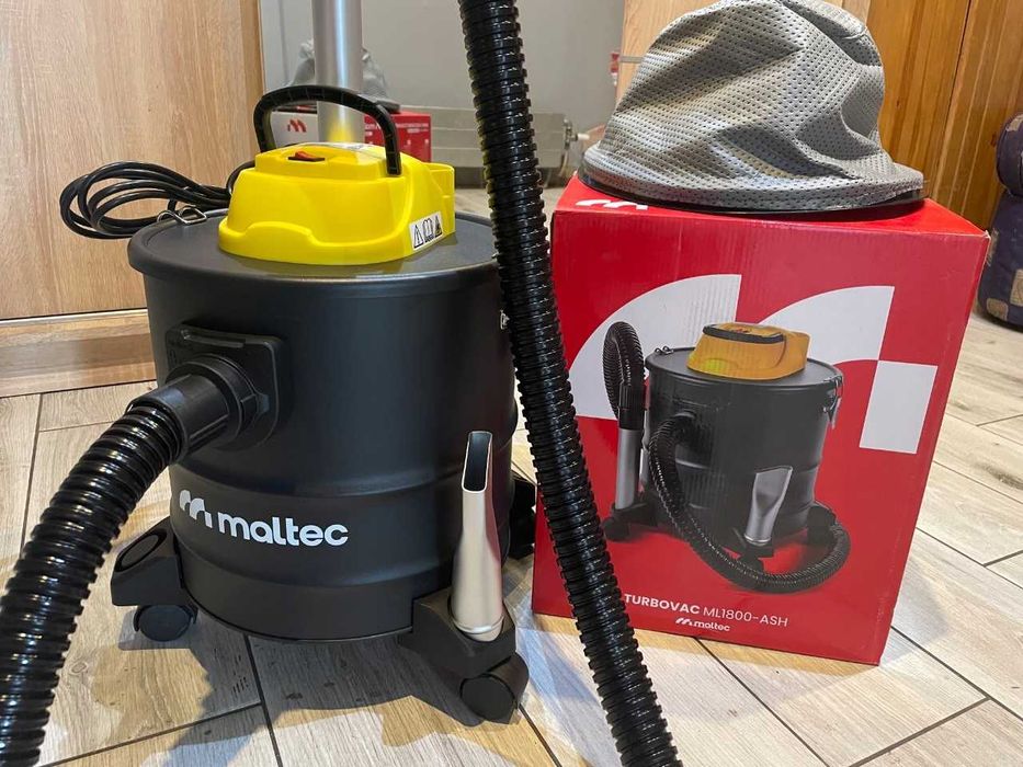 Пилосос промисловий. Пилосос для золи Maltec 1800W 18л (Польща)