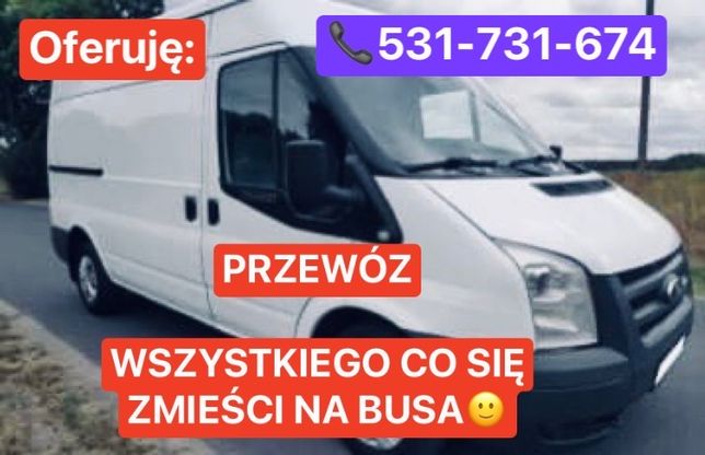 PRZEPROWADZKI Transport Przewóz Załadunek Rozładunek Przewiozę bus