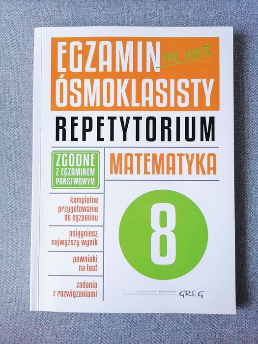 ZESTAW  repetytorium i arkusze egzamin ósmoklasisty matematyka
