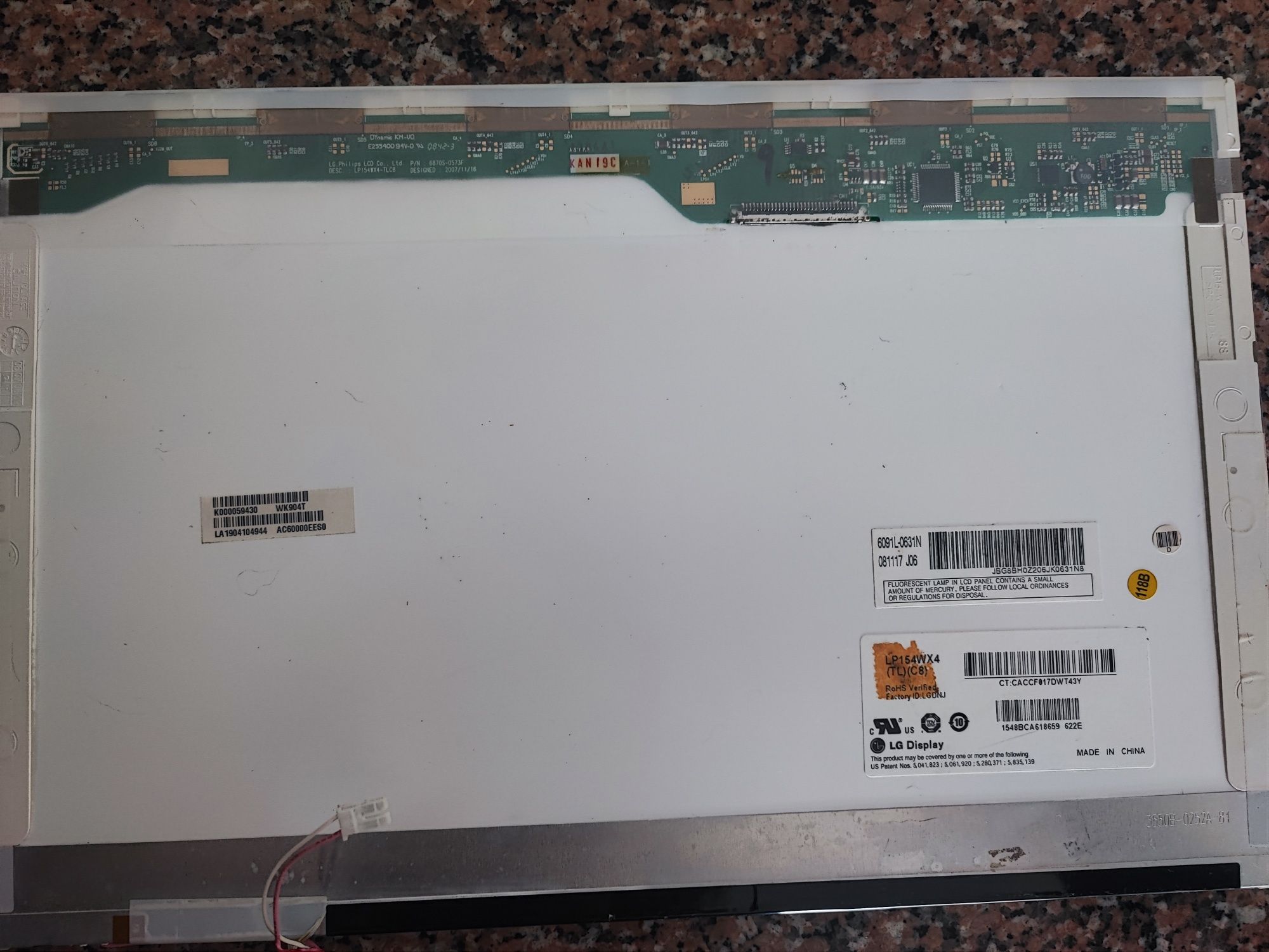 Ecrã de Portátil 15.4" – Modelo LP154WX4 (TL)(C8)