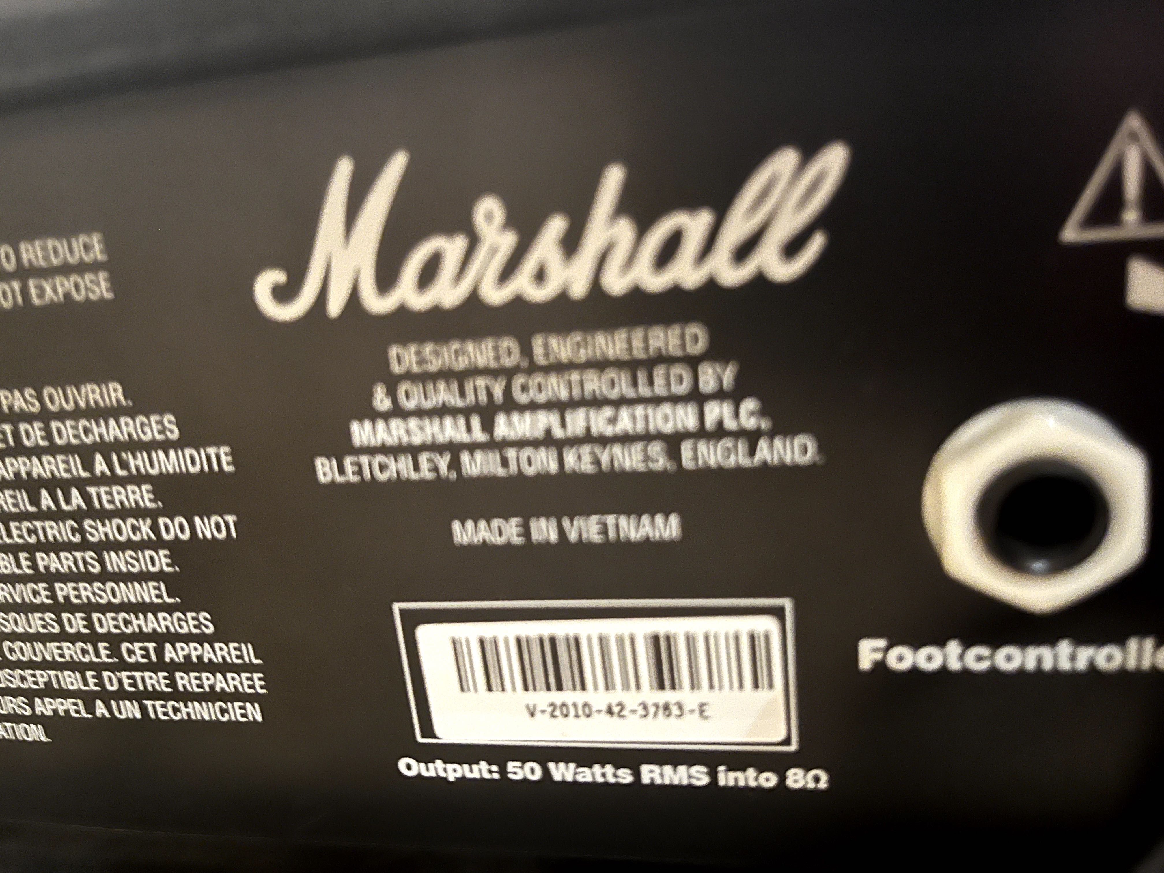 Комбопідсилювач Marshall MG50FX