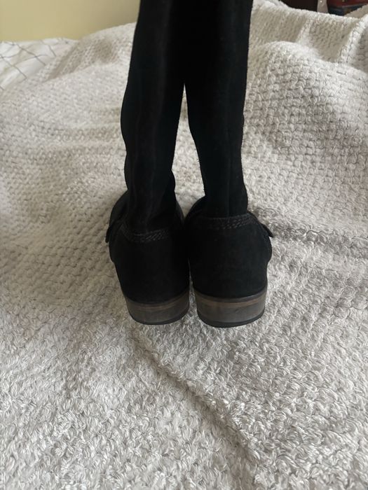Tommy Hilfiger kozaki zamsz 38