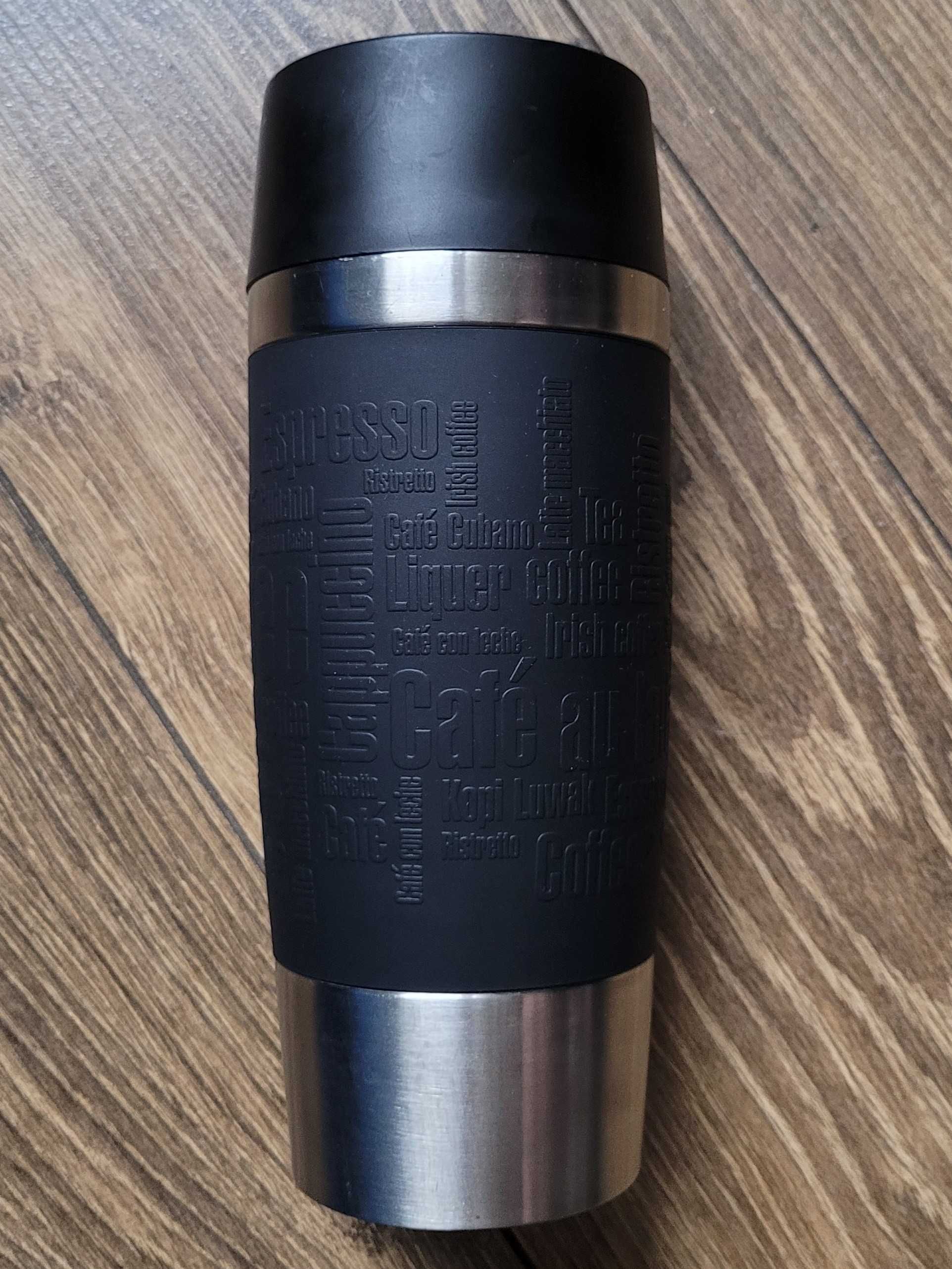kubek termiczny Emsa Travel Mug Classic 0,36l 360ml srebrny czarny BDB