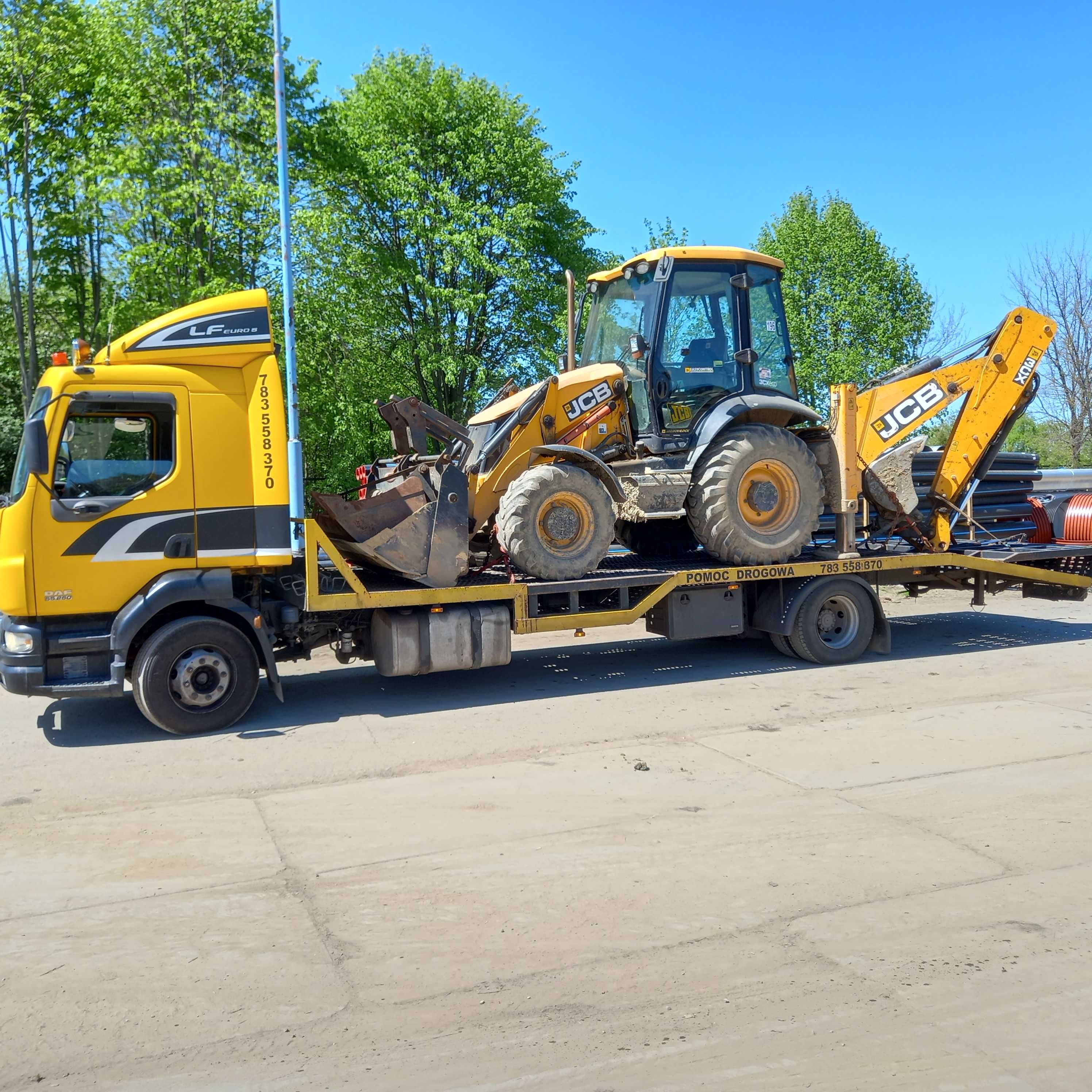 Autolaweta HDS Pomoc Drogowa Transport traktorow i maszyn rolniczych