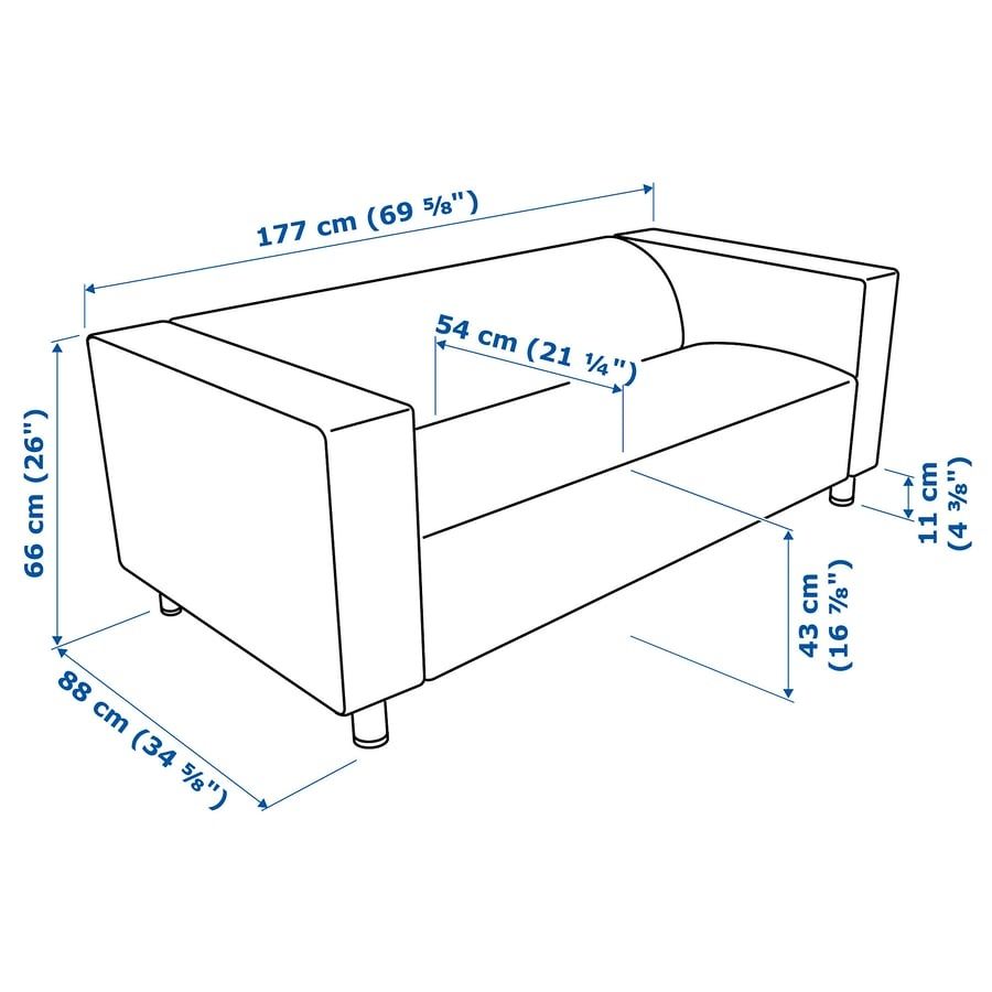 Sofa dwuosobowa czarna eko skóra