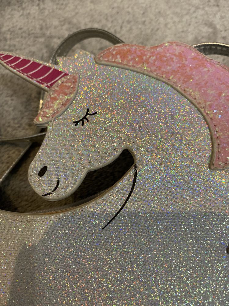 Torebka brokat jednorożec unicorn