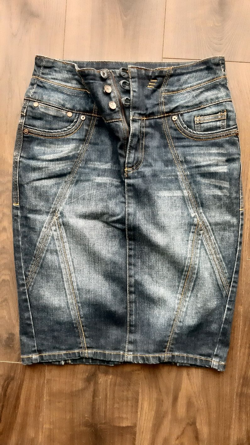 Spódnica jeansowa 38 pas 78 Reserved