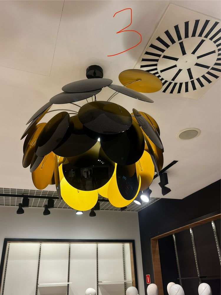 Lampa Marset Discoco Art Deco czarno zlota,  z demontazu