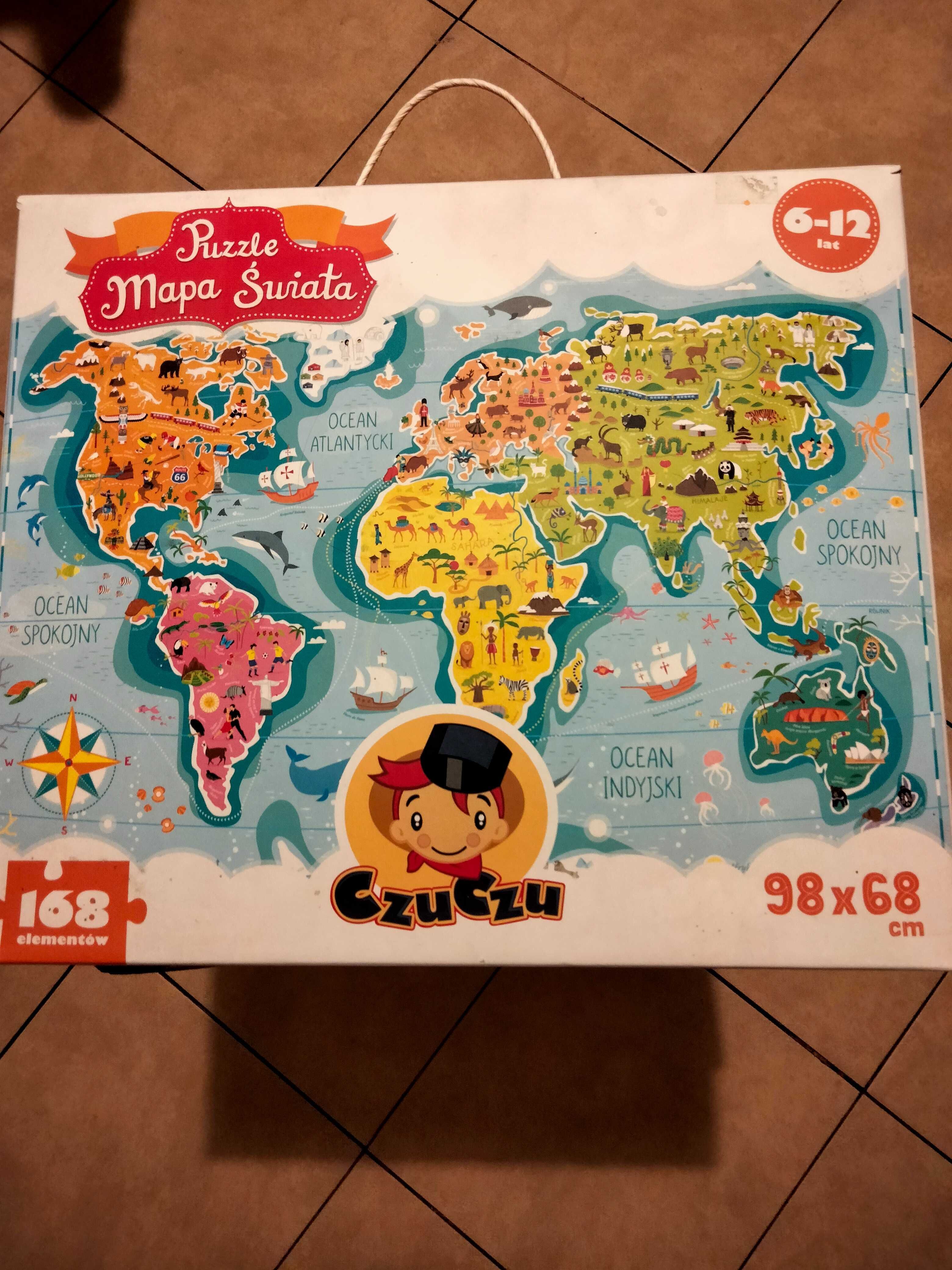 Puzzle Mapa Świata