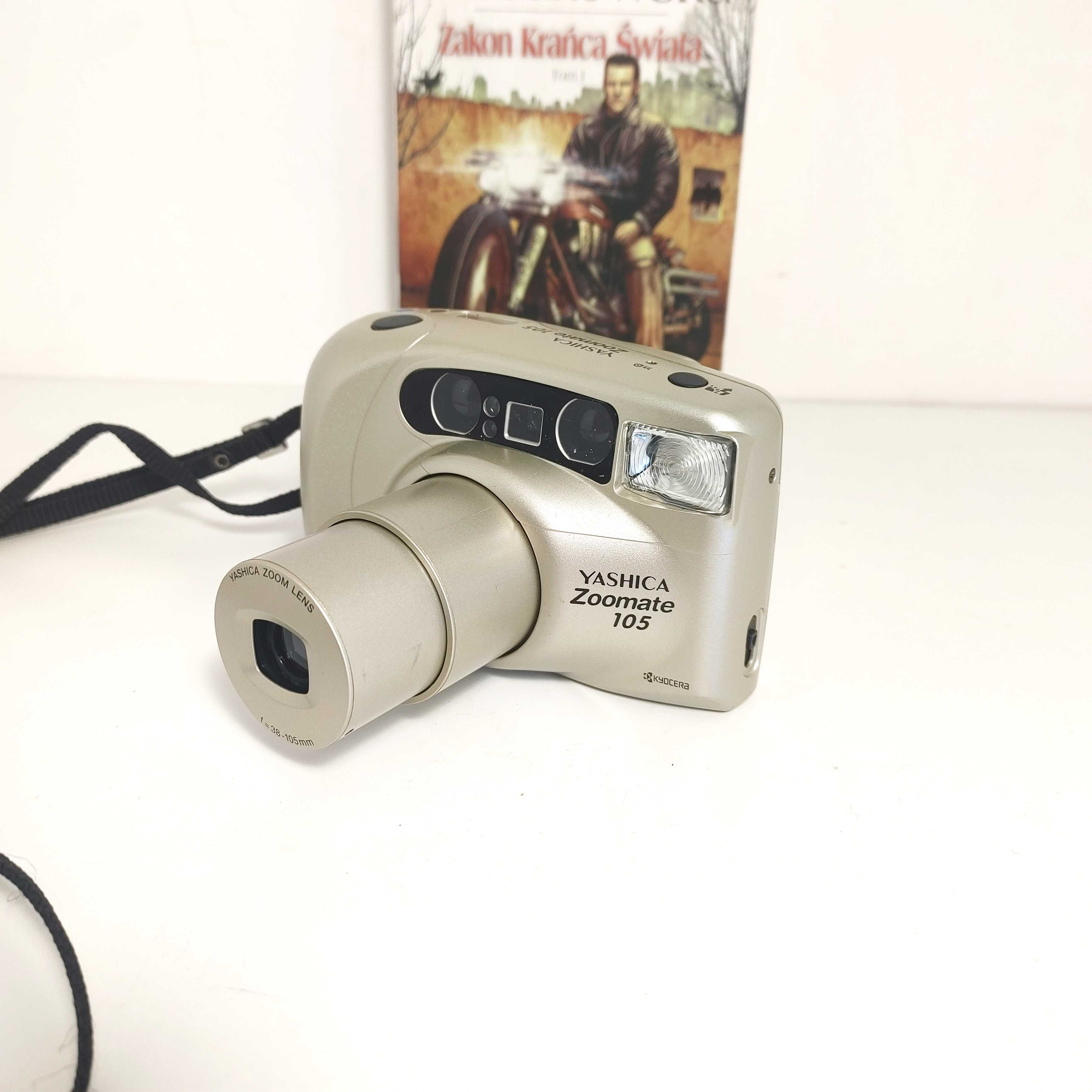 Bardzo ładna niepospolita YASHICA Zoomate 105 Analogowy aparat foto
