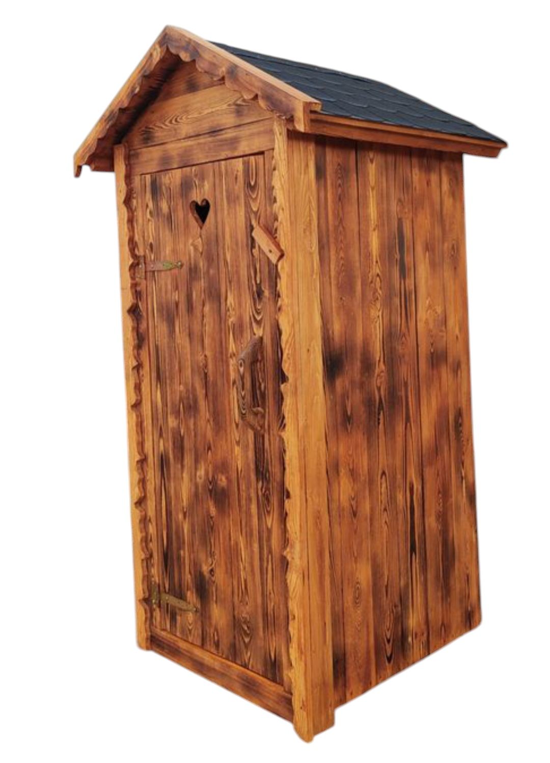 Toaleta drewniana, wychodek, kibelek WC na działkę