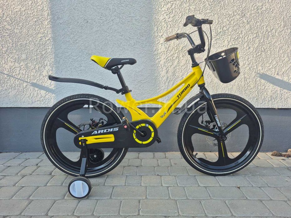 Дитячий магнієвий велосипед для 4-6 років Ardis Turbo 20 Yellow