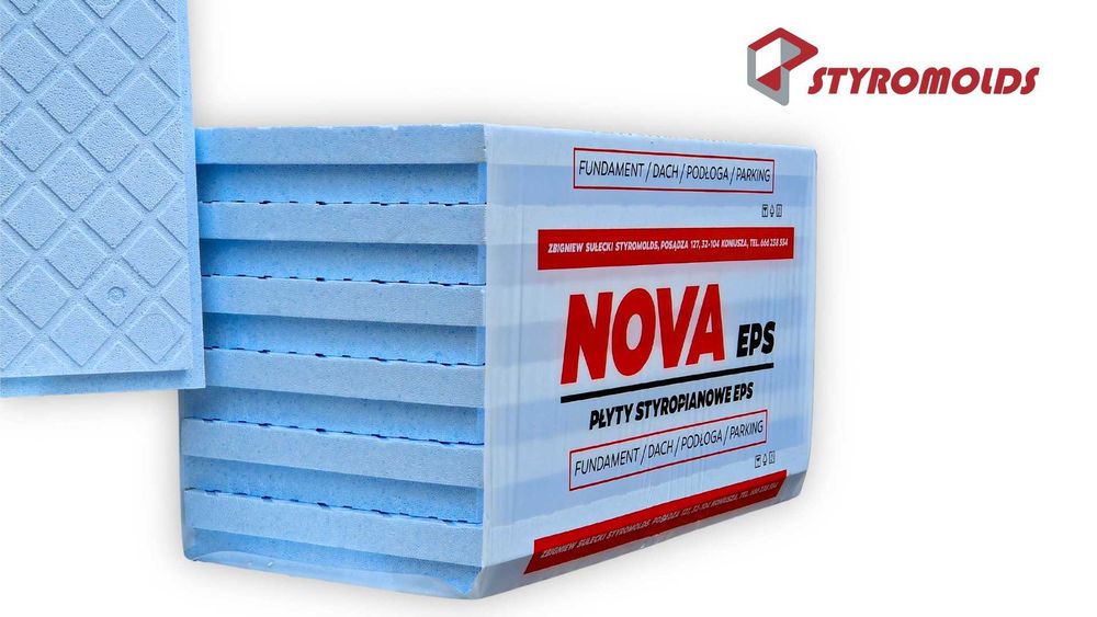 Styropian NOVA EPS 100 Fundament/Podłoga/Dach/Parking Lambda 0,035