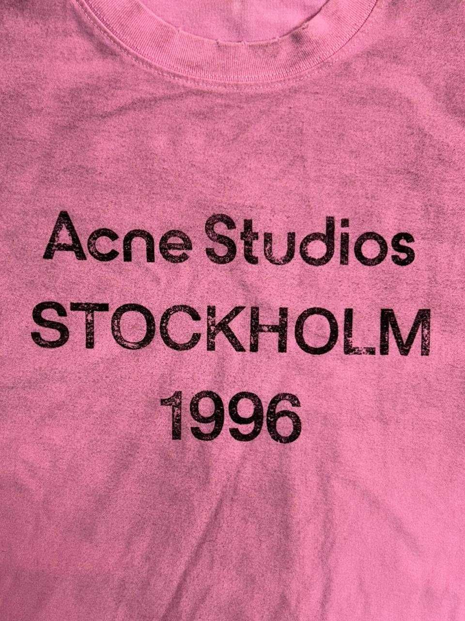 Футболка рожева Acne Studios STOCKHOLM 1996 distressed M