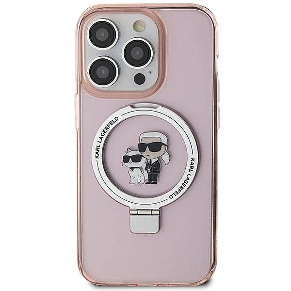 Etui Karl Lagerfeld Ring Stand Karl&Choupettte MagSafe do iPhone 15 Pr