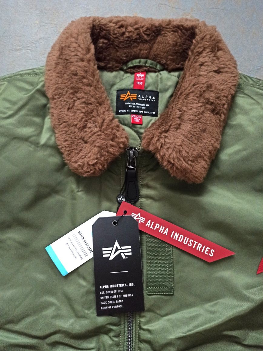 2XL/XL, Alpha Industries B-15 Mod, оригінал, бомбер, куртка,
