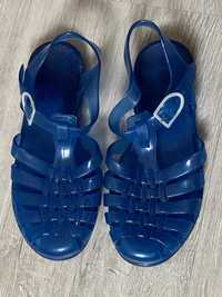 Gumowe buty sandały dziecięce niebieskie ala Melissa rozmiar 35