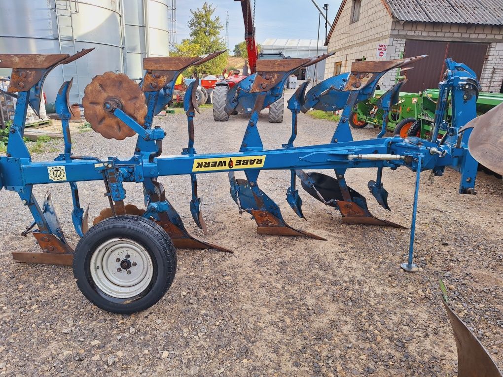 Pług 4 skibowy obrotowy Rabe Werk stan bdb nie lemken kuhn