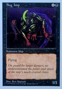 Magic the Gathering  - Bog Imp - 5th Edition