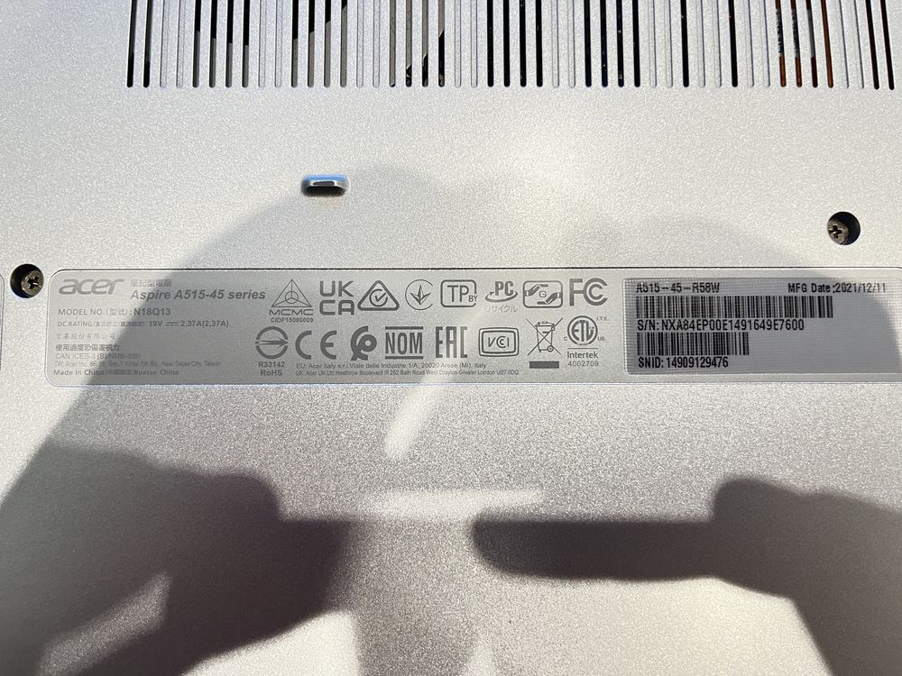 Laptop acer aspire 5