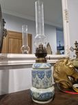 Lampa naftowa Francuska Ceramiczna