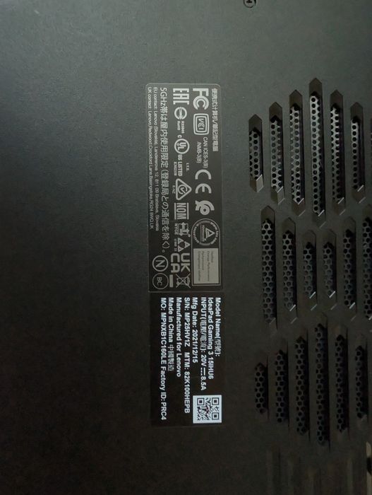 Продаю ноутбук Lenovo IdeaPad Gaming 3-15IHU6