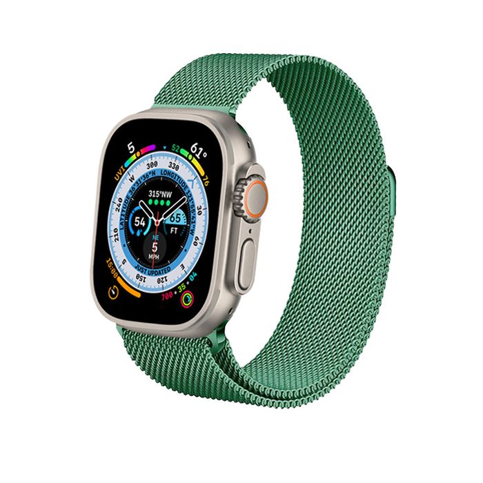 Pasek do Apple Watch 44/45/46/49 mm Stal Nierdzewna Crong Milano Steel